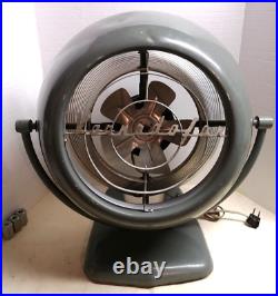 Vintage Vorandofan Model B10D1 Art Deco 3 Speed Floor Fan
