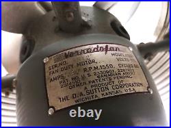 Vintage Vorandofan Model B10D1 Art Deco 3 Speed Floor Fan