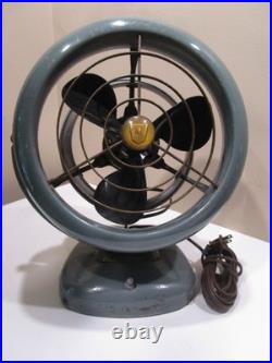 Vintage Vornado B24 C1 Green Metal Desk Fan 2 Speed Rare 1950s Industrial