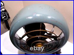 Vintage Vornado B24 C1 Green Metal Desk Fan 2 Speed Rare 1950s Industrial