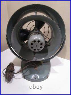 Vintage Vornado B24 C1 Green Metal Desk Fan 2 Speed Rare 1950s Industrial