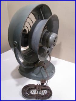 Vintage Vornado B24 C1 Green Metal Desk Fan 2 Speed Rare 1950s Industrial