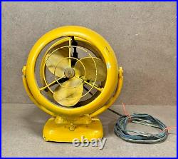 Vintage Vornado Electric Fan Desk Fan Yellow