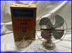 Vintage WESTINGHOUSE Lively Aire Oscillating Electric Desk Fan