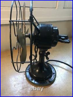 Vintage Western Electric Brass Blade Oscillating Electric Fan 12'