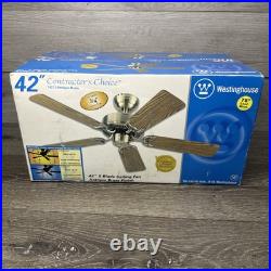 Vintage Westinghouse 42 Ceiling Fan Antique Brass Finish With Reverse Motor Vintage Westinghouse 42 Ceiling Fan Antique Brass Finish With Reverse Motor