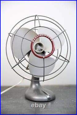 Vintage Westinghouse Electric Fan Oscillating Blades Art Deco Mid Century NICE