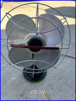 Vintage Westinghouse Electric Table Fan 12 Blades 2 Speed Works