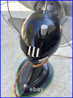 Vintage Westinghouse Electric Table Fan 12 Blades 2 Speed Works