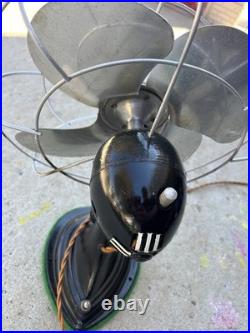 Vintage Westinghouse Electric Table Fan 12 Blades 2 Speed Works