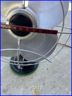 Vintage Westinghouse Electric Table Fan 12 Blades 2 Speed Works