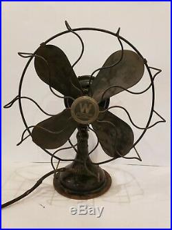 Vintage Westinghouse Whirlwind Oscillating Electric Fan 315745a Antique