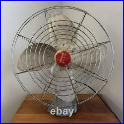 Vintage Wizard Imperial Electric Fan Western Auto Model 6JC2010 Rare 18 Inch