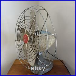 Vintage Wizard Imperial Electric Fan Western Auto Model 6JC2010 Rare 18 Inch