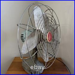 Vintage Wizard Imperial Electric Fan Western Auto Model 6JC2010 Rare 18 Inch