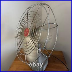 Vintage Wizard Imperial Electric Fan Western Auto Model 6JC2010 Rare 18 Inch