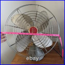 Vintage Wizard Imperial Electric Fan Western Auto Model 6JC2010 Rare 18 Inch