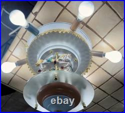 Vintage and Very Rare Craftmade Horse Carousel Ceiling Fan Light Lamp