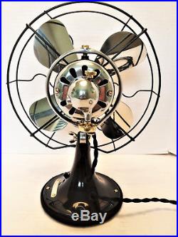 Vintage antique1920s GE10in Oscillating Fan With Aluminum BLS (Restored) L@@K