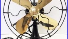 Vintage antique1920s GE 9 in Whiz Fan Electric W Brass Blades Restored L@@K