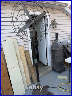 Vintage super Air Screws Floor Fan For Parts Or Repair. Rare Fan