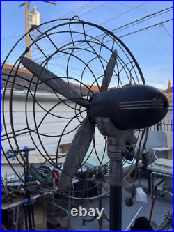 Vintage super Air Screws Floor Fan For Parts Or Repair. Rare Fan