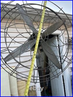 Vintage super Air Screws Floor Fan For Parts Or Repair. Rare Fan