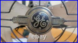 Vintg 1930s General Electric GE Vortalex 4 blade Oscillating Fan 3 Speed FM12V1