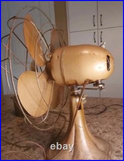 Vtg 12 Emerson Junior Fan 2660-D 2 Speed, Oscillating & Adjustable Tilt