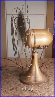 Vtg 12 Emerson Junior Fan 2660-D 2 Speed, Oscillating & Adjustable Tilt