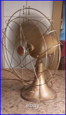 Vtg 12 Emerson Junior Fan 2660-D 2 Speed, Oscillating & Adjustable Tilt