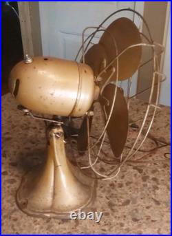 Vtg 12 Emerson Junior Fan 2660-D 2 Speed, Oscillating & Adjustable Tilt