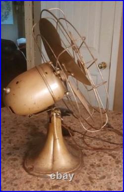 Vtg 12 Emerson Junior Fan 2660-D 2 Speed, Oscillating & Adjustable Tilt