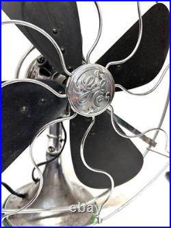 Vtg. 1920's GE General Electric 75425CP Chrome 16 Fan Industrial See Video