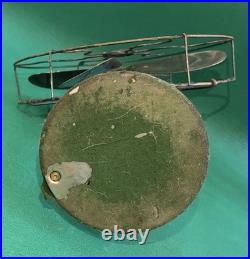 Vtg 1930s GE Desk Top Table Fan Oscillating Metal 10 Diameter, 14 Tall, WORKS