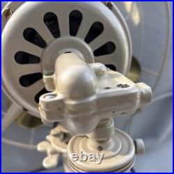 Vtg 1940's Western Electric Brass Blade Fan 13 4 Blade Cage 3 Speed USA Antique