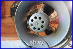 Vtg 1950s VORNADO Blue Metal Desk Fan Model B24C1-1 3-Blade Works Antique Works