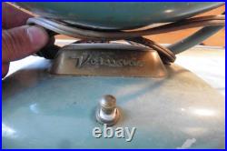 Vtg 1950s VORNADO Blue Metal Desk Fan Model B24C1-1 3-Blade Works Antique Works