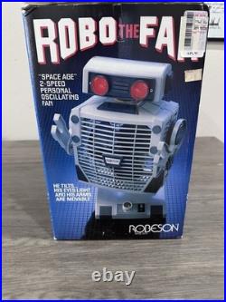 Vtg 1986 Robeson Robo The Fan, Frigid Fan, Light Up Eyes, Oscillates RUC Tested