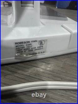 Vtg 1986 Robeson Robo The Fan, Frigid Fan, Light Up Eyes, Oscillates RUC Tested