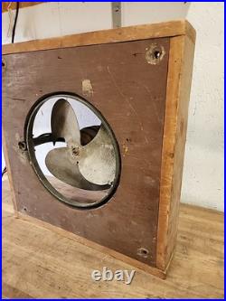 Vtg Antique ILG Electric Ventilating Co Wall Ventillation Fan Cast Iron Tested