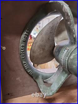 Vtg Antique ILG Electric Ventilating Co Wall Ventillation Fan Cast Iron Tested