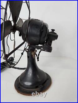 Vtg Antique Westingouse 457678 Oscillating Fan with 10 Blades, Parts Or Repair