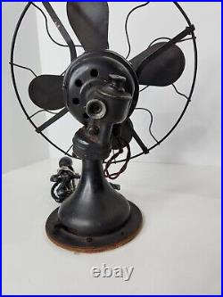 Vtg Antique Westingouse 457678 Oscillating Fan with 10 Blades, Parts Or Repair