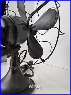 Vtg Antique Westingouse 457678 Oscillating Fan with 10 Blades, Parts Or Repair