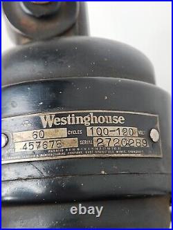 Vtg Antique Westingouse 457678 Oscillating Fan with 10 Blades, Parts Or Repair