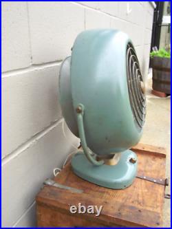 Vtg Atomic Vornado Fan Turquoise Mid-Century Retro Industrial 3 SpeedWorking