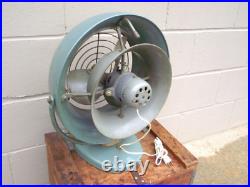 Vtg Atomic Vornado Fan Turquoise Mid-Century Retro Industrial 3 SpeedWorking