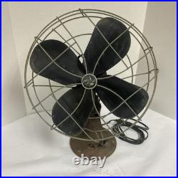 Vtg EMERSON ELECTRIC 16 OSCILLATING FAN TYPE 79648-AP-G 3 Speed Works Rotates