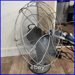 Vtg EMERSON ELECTRIC 16 OSCILLATING FAN TYPE 79648-AP-G 3 Speed Works Rotates